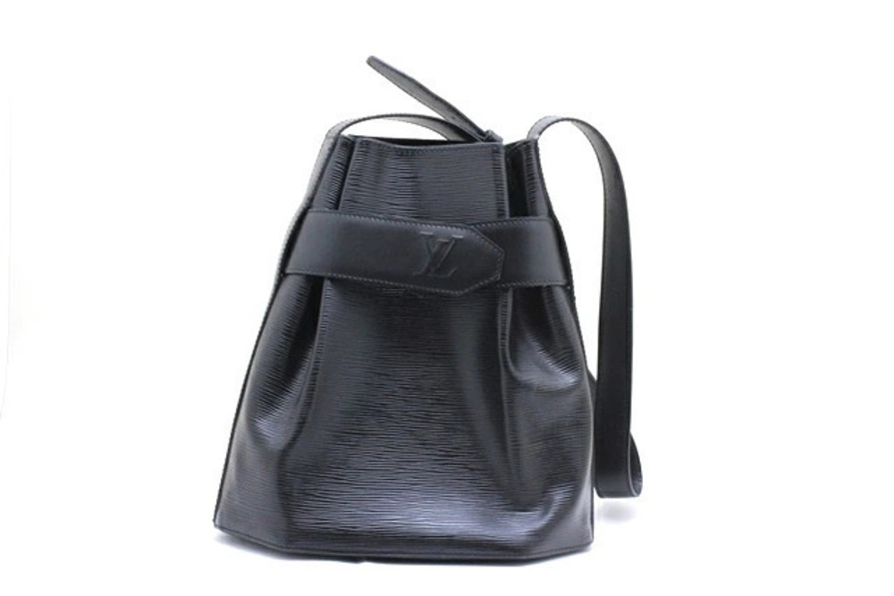 LOUIS VUITTON Sac Depaule Shoulder Bag Epi Leather Noir Black